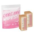 Cooling Body Wipes, Individually Wrapped Biodegradable Shower Wipes, Cooling Towels for the Gym, Workout, Hiking, Travel, and Sport, Oversized and Extra-Thick (12, Strawberry)