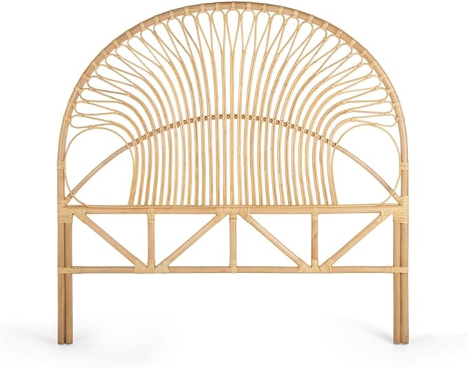 KOUBOO Rattan Loop Headboard, Queen, Natural