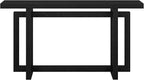 Henn&Hart Breslow Console Table, 55" Wide, Black