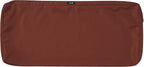 Classic Accessories Ravenna Water-Resistant 42 x 18 x 3 Inch Outdoor Bench/Settee Cushion, Patio Furniture Swing Cushion, Spice, Patio Loveseat Cushion