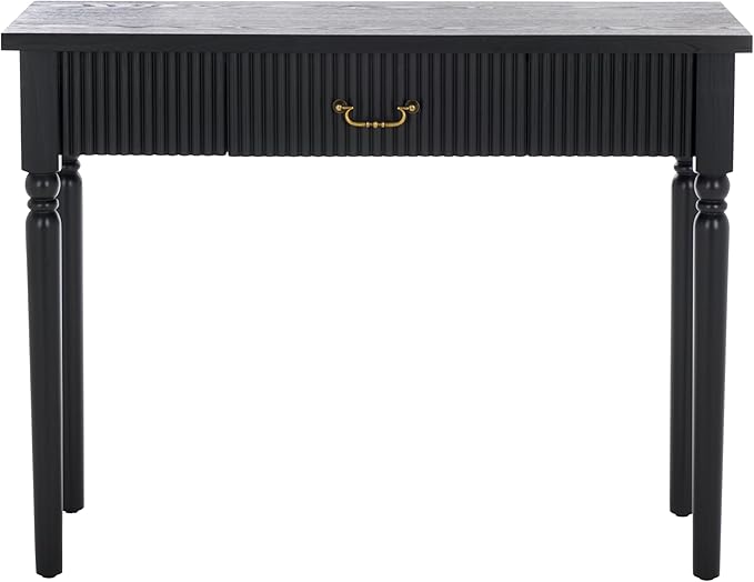 SAFAVIEH Home Collection Hanaka Black 1-Drawer Console Table