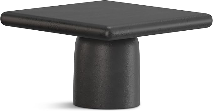 SIMPLIHOME Zachary Coffee Table 2-Piece Set - 42 inch Wide Cast Aluminum Square Living Room Tables in Graphite and Black Nickel, Contemporary Nesting Center Table Set with Flexible Style, Assembled