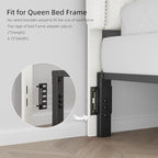 Tufted Upholstered Headboard Queen Size, Button Adjustable Height Queen Head Board Only, Sturdy and Durable Solid Wood with Nailhead Trim Headboards, Ideal for Bedroom, Dorm, Guest Room,Beige