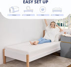 Twin Mattress 8 Inch Green Tea Memory Foam Mattress for Cool Sleep & Pressure Relief, Medium Feel Support, Fiberglass Free, Bed in a Box, Removable Washable Cover, CertiPUR-US Certified