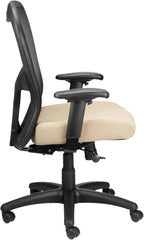 Tempur-Pedic TP9000C Mesh Swivel Task Chair with Tempur Material, Cooling Gel Layer, Adjustable Armrests, and Lumbar Support, Beige