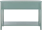 Safavieh Home Collection Aiden Barn Blue 3-Drawer Bottom Shelf Console Table