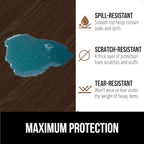 GORILLA GRIP DripGuard Shelf Liner, Non Adhesive Drawer and Kitchen Cabinet Protector, Slip Resistant BPA Free Smooth Surface Plastic Liners for Cabinets, Bathrooms, Closets, 17.5x120 Inch, Wood