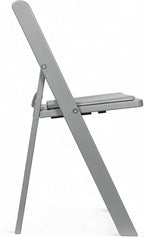Flash Furniture Hercules Set of 2 Kids Gray Resin Folding Chairs with Gray Vinyl Padded Seats