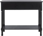 SAFAVIEH Home Collection Josie Black 2-Drawer Console Table for Living Room Foyer Bedroom Hallway Entryway Office