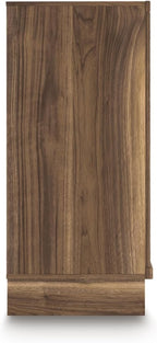 Signature Design by Ashley Darcalli Mid-Century Modern 4-Drawer Chest with Easy Glide and Safety Stop for Bedroom, Light Brown