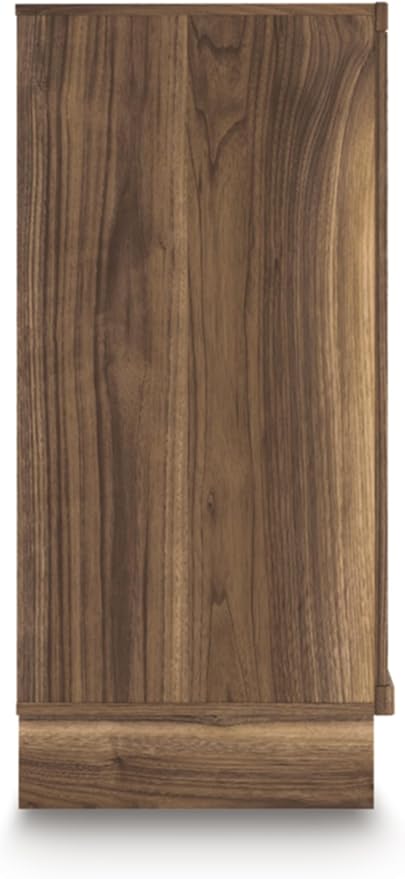 Signature Design by Ashley Darcalli Mid-Century Modern 4-Drawer Chest with Easy Glide and Safety Stop for Bedroom, Light Brown