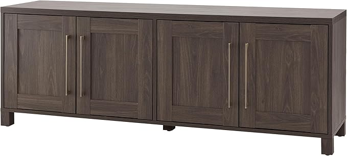 Henn&Hart Rectangular TV Stand for TV's up to 80" in Alder Brown, TV Stands for the Living Room