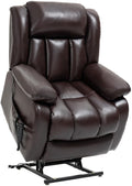 Recliner Chairs for Adults, Power Lift Chair for Elderly, Oversized Bedroom Chair with Massage&Heat, Leather Nursery Glider Chair for Living Room, Sofa Chair Home Theater Seating with Lumbar Support