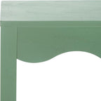 SAFAVIEH Home Collection Lilith Farmhouse French Country Sage Wavy Console Table for Entryway, Living Room, Foyer