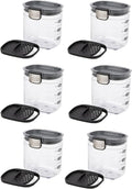 Progressive PKS-401 1.5 Cup Mini Prokeeper+ Airtight Silicone Seal Storage Container Great For Spices & Baking Acessories (6- Piece)