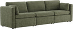 CHITA Oversized Modular Sectional Convertible Fabric Sofa Set, FSC Certified Extra Large Sectional Deep Seat Couch for Living Room, 112 inch Width,3 Seat Modern Modular Sofa, Moss Green