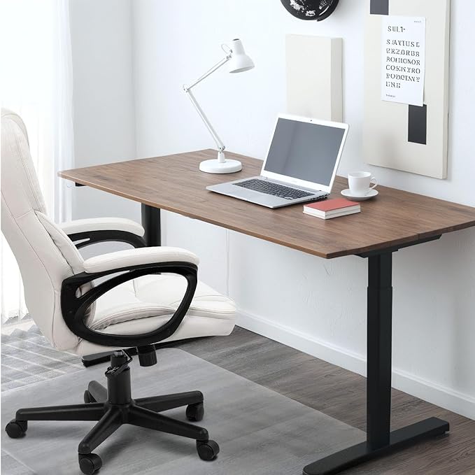 Furmax Home Desk Chair Office Executive Chair High Back Adjustable Managerial,Swivel Computer PU Leather Chair with Lumbar Support (White)