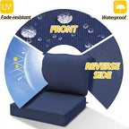 AAAAAcessories Outdoor Deep Seat Cushions, Waterproof, Fade-Resistant Patio Furniture Replacement Cushions, 24" x 24" x 5", Navy Blue