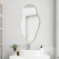 JONATHAN Y MIR200C Everly 20 in. W x 42 in. H Large Irregular Framed Decorative Wall Mirror, for Bathroom, Living Room, Bedroom, Sage Gren