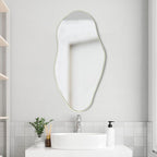 JONATHAN Y MIR200C Everly 20 in. W x 42 in. H Large Irregular Framed Decorative Wall Mirror, for Bathroom, Living Room, Bedroom, Sage Gren