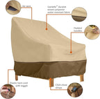 Classic Accessories Veranda Water-Resistant 38 Inch Deep Seated Patio Lounge Chair Cover, 2-Pack, Patio Furniture Covers
