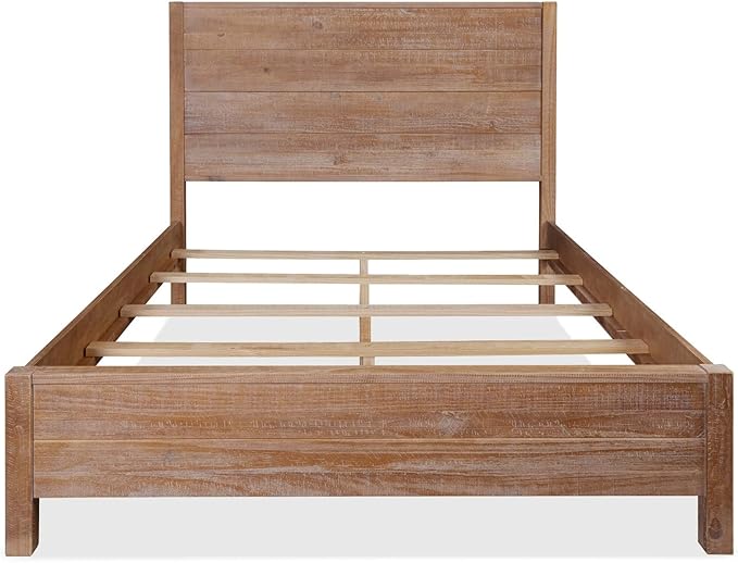 Grain Wood Furniture Montauk Solid Wood Bed, Full Size, Driftwood