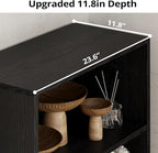 IRONCK Industrial Bookshelves and Bookcases with Doors 11.8 in Depth Floor Standing 5 Shelf Display Storage Shelves Bookcase Home Decor Furniture for Home, Office, Living Room, Bedroom