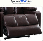 FLEXISPOT XL31-XL Oversized Power Lift Recliner Chair for Elderly, 27.4" Extra Wide Lay Flat Lift Chair with Massage & Heat, Dual Motor Electric Reclining Sofa for Big and Tall(Oversized, Pecan)