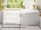 Legend Vansen Modular Sectional Sofa U Shaped Couch with Ottoman Modern Reversible Corner Sectional Couch for Living Room (Light Grey, 2+3)