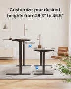 FEZIBO 55×32 inch L Shaped Electric Corner Standing Desk, 4 Memory Height Settings,Home Office & Computer Height Adjustable Table, Ergonomic Sit and Stand Up Workstation with Splice Board,Black Top
