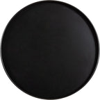 Kate and Laurel Tira Round Side Table, 14 x 14 x 24, Walnut Brown Wood and Black, Decorative Pedestal Style End Table for Use as a Bedroom Nighstand or Living Room Accent