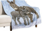 Donkey Gifts for Girls & Women - Soft, Warm & Cozy Fleece Throw Blanket for Kids & Adults - 50"x60"