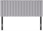 Furinno Roanne Upholstered Tufted Headboard, Full, Glacier