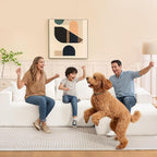 2025 New 108" Cloud Couch Sectional, Modular Sectional Sofa with L-Shaped Chaise, Deep Seat Sectional Modular Couch for Living Room, No Assembly Required (Beige, Right Facing Chaise)