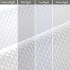 Madison Park Galen Cordless Roman Shade, 23"W x 64"H, Sheen White – Room Darkening, Thermal Insulated, Energy Efficient Window Blind with Subtle Sheen Basketweave Fabric for Privacy