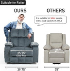 Lazy Boy Recliner Chair, Postoperative Recovery，Retractable 23'' Extra-Long Leg Support Lift Chair Hold up to 400lb，25.5'' Oversized Recliner seat for Big and Tall