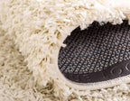 Unique Loom Solid Shag Collection Area Rug (2' 7" x 19' 8" Runner, Pure Ivory)