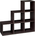 ClosetMaid Cubeicals 3-2-1 Cube Storage Shelf Organizer Bookshelf - Vertical/Horizontal, Easy Assembly - Espresso Wood Finish