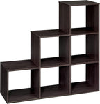 ClosetMaid Cubeicals 3-2-1 Cube Storage Shelf Organizer Bookshelf - Vertical/Horizontal, Easy Assembly - Espresso Wood Finish
