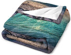 Love Ocean Beach Blanket - Soft, Warm, Cozy Fleece for Kids, Adults - 50"x60"