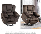 Big Man 500 lbs Power Lift Recliner for Big & Tall Elderly Adults 28 Inch Wide Seat, Lay Flat Lift Recliner Chair with Extended Footrest, Heat Massage, USB Type-C, Flip Arm Storage & Cup Holders