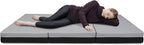 Milliard Dual Sided Premium Tri Folding Mattress, Memory Foam Foldable Mattress with Waterproof Washable Cover + Bonus Eye Mask Included