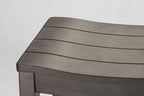 Hillsdale Furniture Fiddler Backless Saddle Bar Stool, Aged Gray
