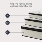 Signature Design by Ashley Chime Memory Foam 12" California King Mattress with Thick Memory and Support Foam for Pressure Relief, Fiberglass Free, Mattress In A Box