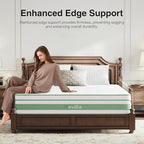 Novilla Queen Mattress 14 inch, Queen Size Hybrid Mattress in a Box with Motion Isolation,Gel Memory Foam with Pocket Springs for Support & Pressure Relief, Medium Firm Pillow Top Mattresses