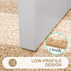 Kitinjoy Indoor Outdoor Door Mat, 40x32 Non-Slip Absorbent Dirt Trapper, Low-Profile Washable Inside Entrance Front Floor Mat, Sturdy Soft Entry Doormats for Entryway, Beige