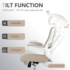 Office Chair,Ergonomic Comfy Home Desk Chair with 350LBS Capacity,High Back Gaming Chair with Wheels,Mesh Computer Chair,Lumbar Support, Adjustable Headrest,Flip-up Armrest