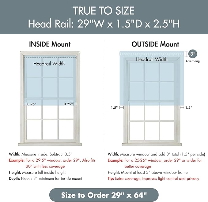 Madison Park Galen Cordless Roman Shade, 29"W x 64"H, Sheen Blue – Room Darkening, Thermal Insulated, Energy Efficient Window Blind with Subtle Sheen Basketweave Fabric for Privacy