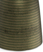 SIMPLIHOME Amalie Metal Side Table in Green Patina, 16-inch Round, 23.5-inch Tall, Vintage-Inspired Cast Aluminum Accent Table for Living Room