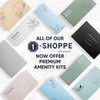 Terra Pure Eco Botanics Amenity Kit | Hotel Bulk Toiletries | 0.85 oz Shampoo, Conditioner, Lotion, Body Wash, Body Bar Soap for Guest Hospitality Vacation Rentals | 60 Sets/Case